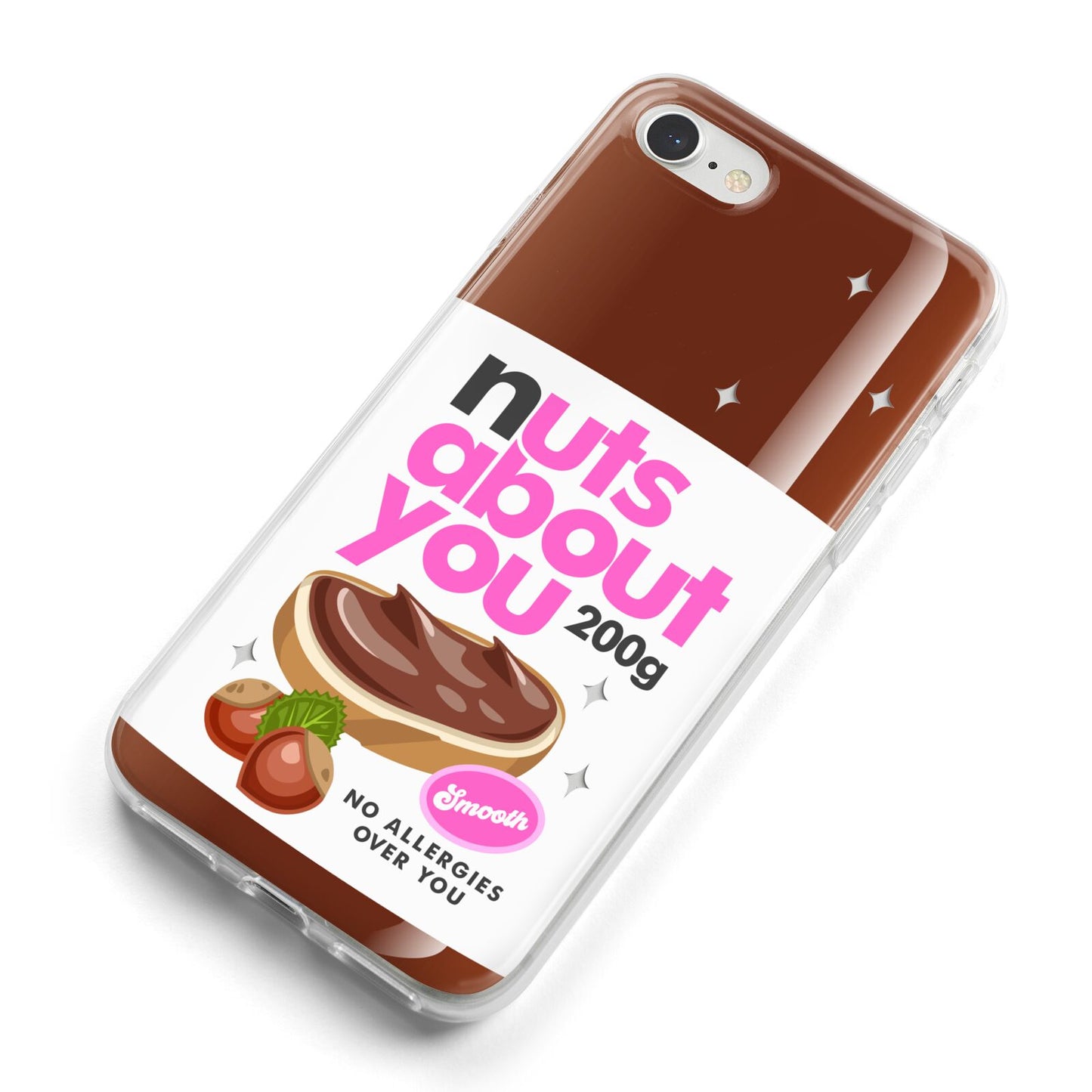 Nuts About You iPhone 8 Bumper Case on Silver iPhone Alternative Image
