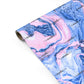 Ocean Blue and Pink Marble Personalised Gift Wrap