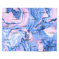 Ocean Blue and Pink Marble Personalised Wrapping Paper Alternative