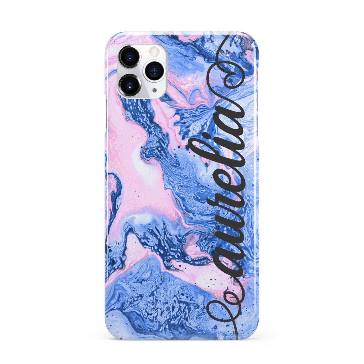 Ocean Blue and Pink Marble iPhone 11 Pro Max 3D Snap Case