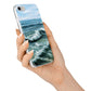 Ocean Brush Stroke iPhone 7 Bumper Case on Silver iPhone Alternative Image
