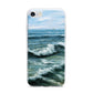 Ocean Brush Stroke iPhone 7 Bumper Case on Silver iPhone