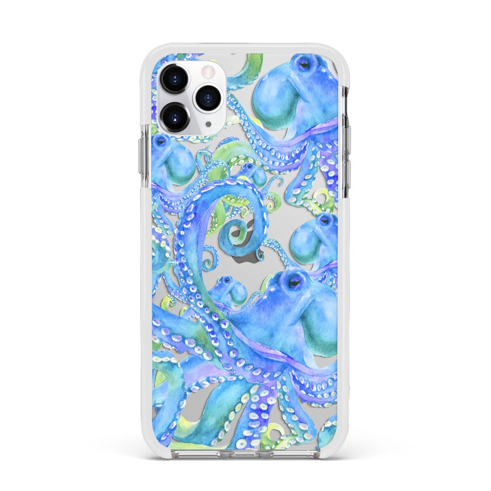 Octopus Apple iPhone 11 Pro Max in Silver with White Impact Case