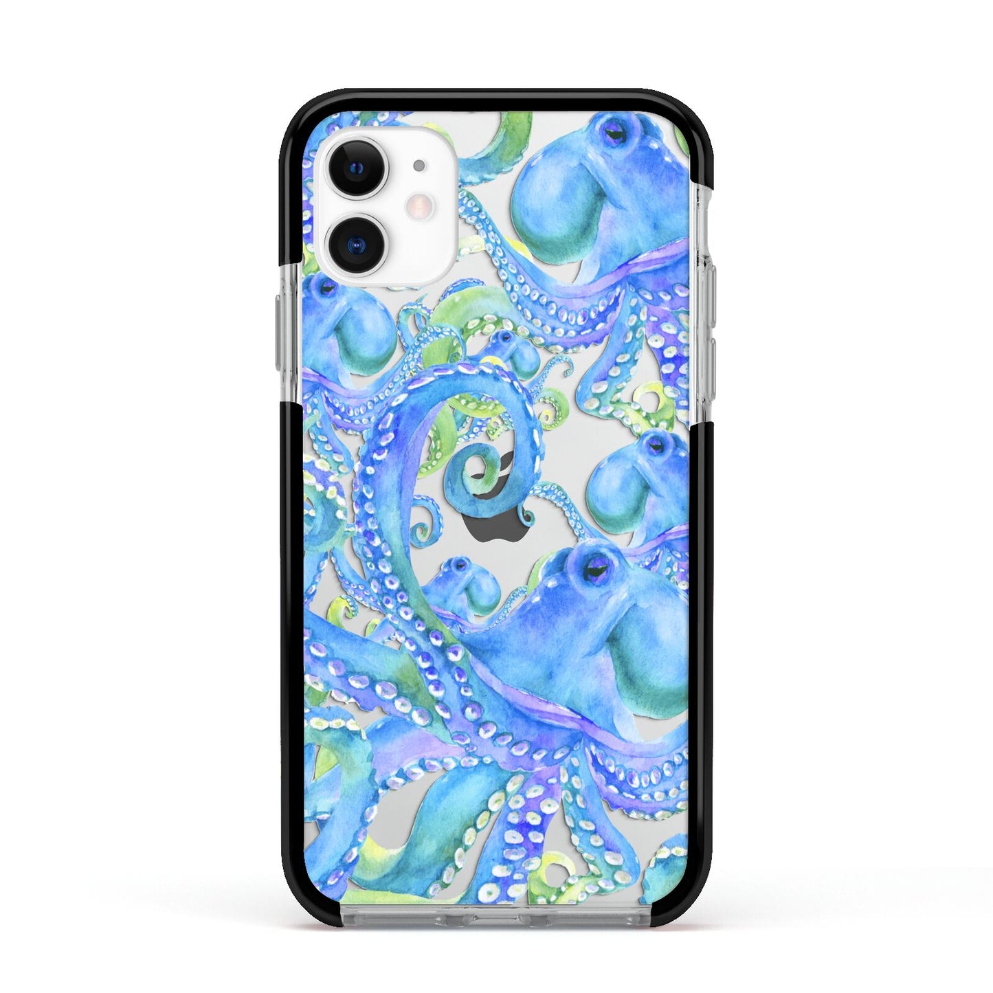 Octopus Apple iPhone 11 in White with Black Impact Case