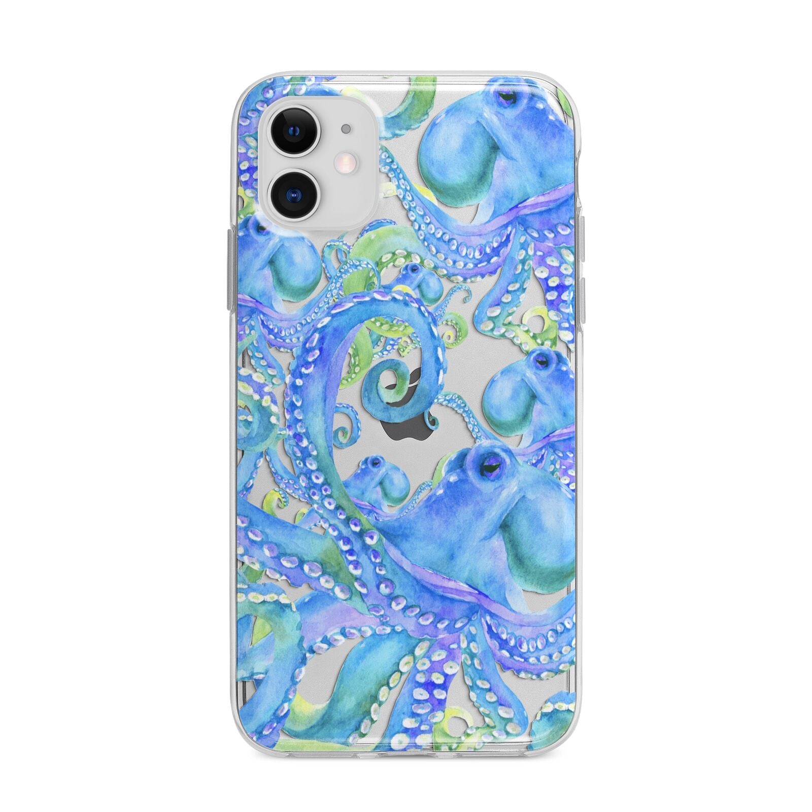 Octopus Apple iPhone 11 in White with Bumper Case