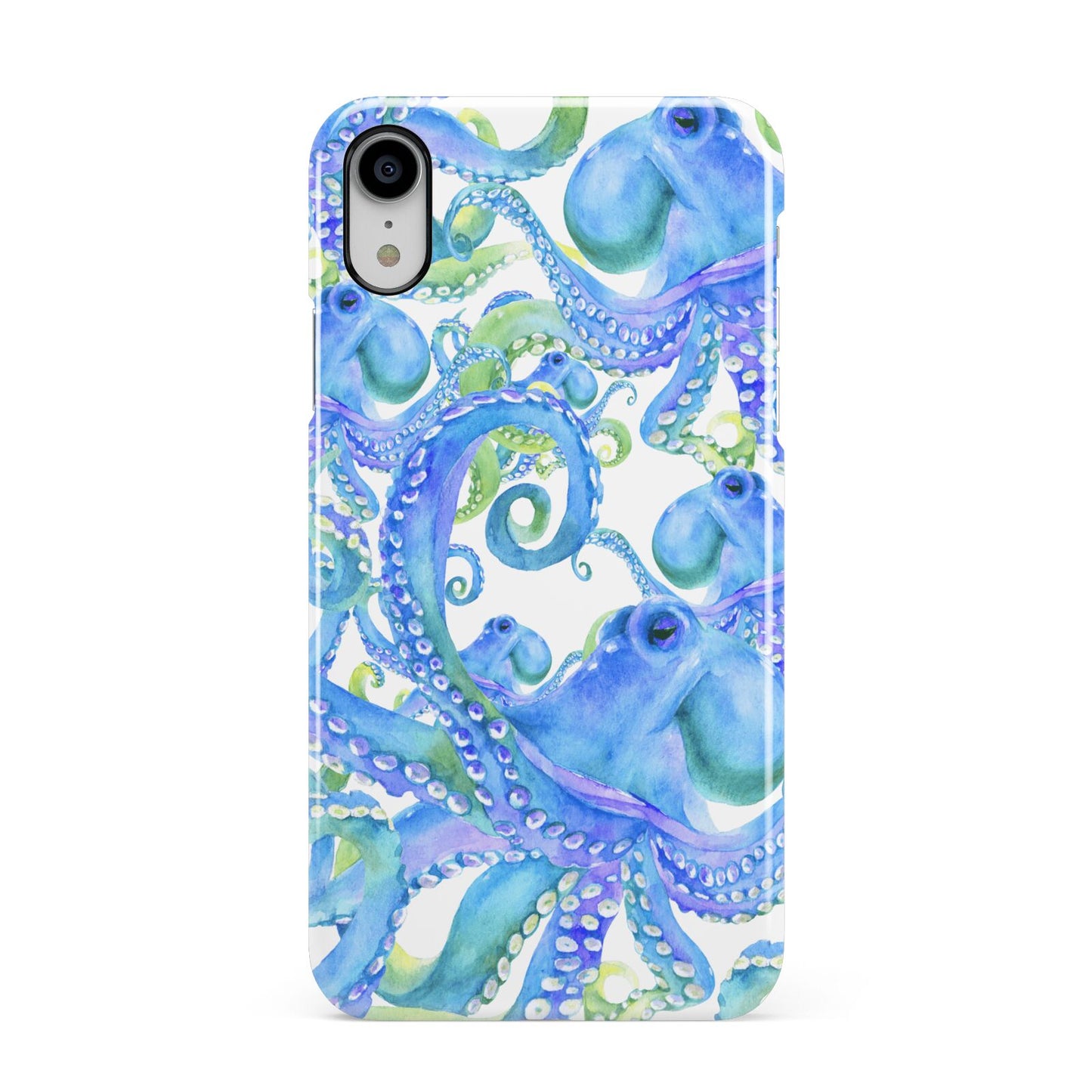 Octopus Apple iPhone XR White 3D Snap Case