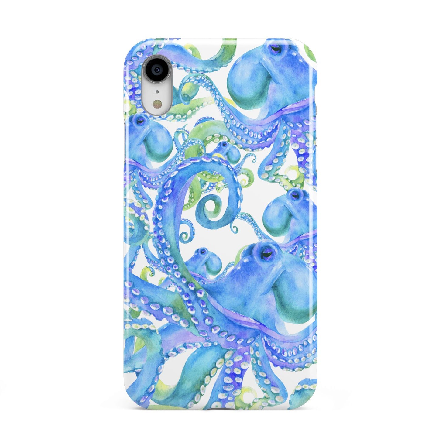 Octopus Apple iPhone XR White 3D Tough Case