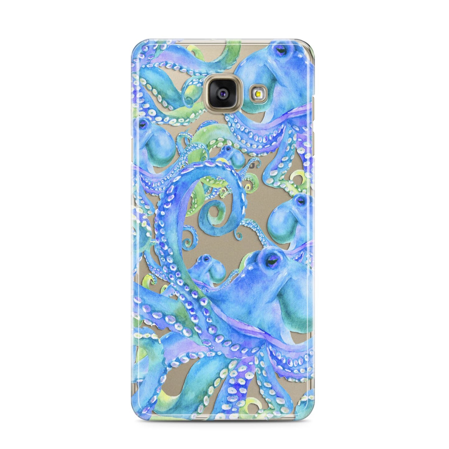 Octopus Samsung Galaxy A3 2016 Case on gold phone