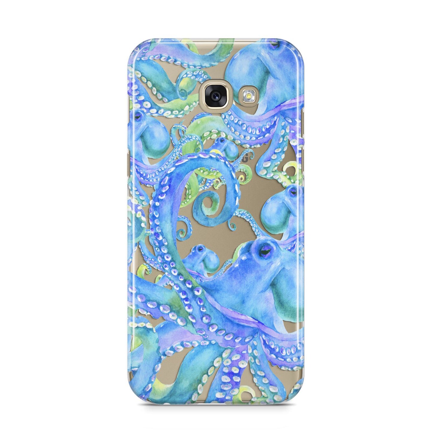 Octopus Samsung Galaxy A5 2017 Case on gold phone