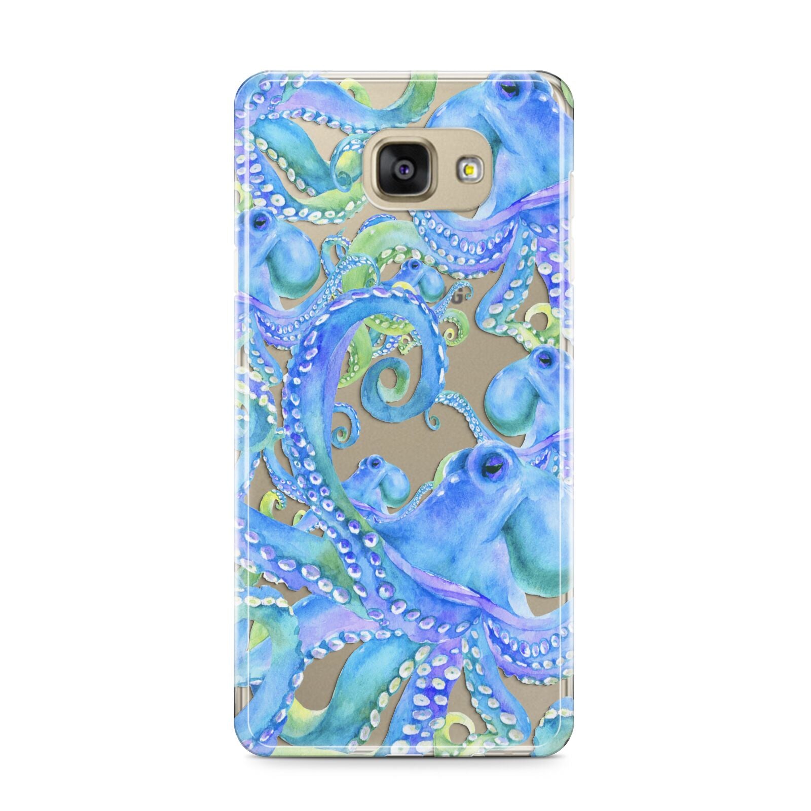 Octopus Samsung Galaxy A9 2016 Case on gold phone