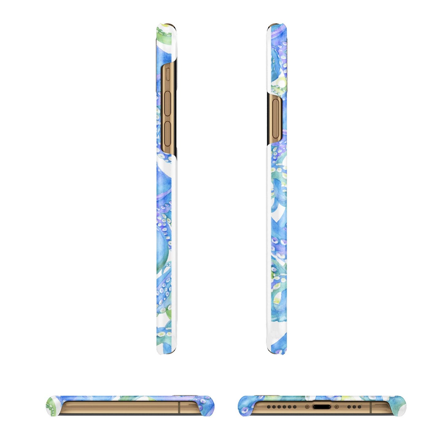 Octopus iPhone 11 3D Snap Case Angle Images