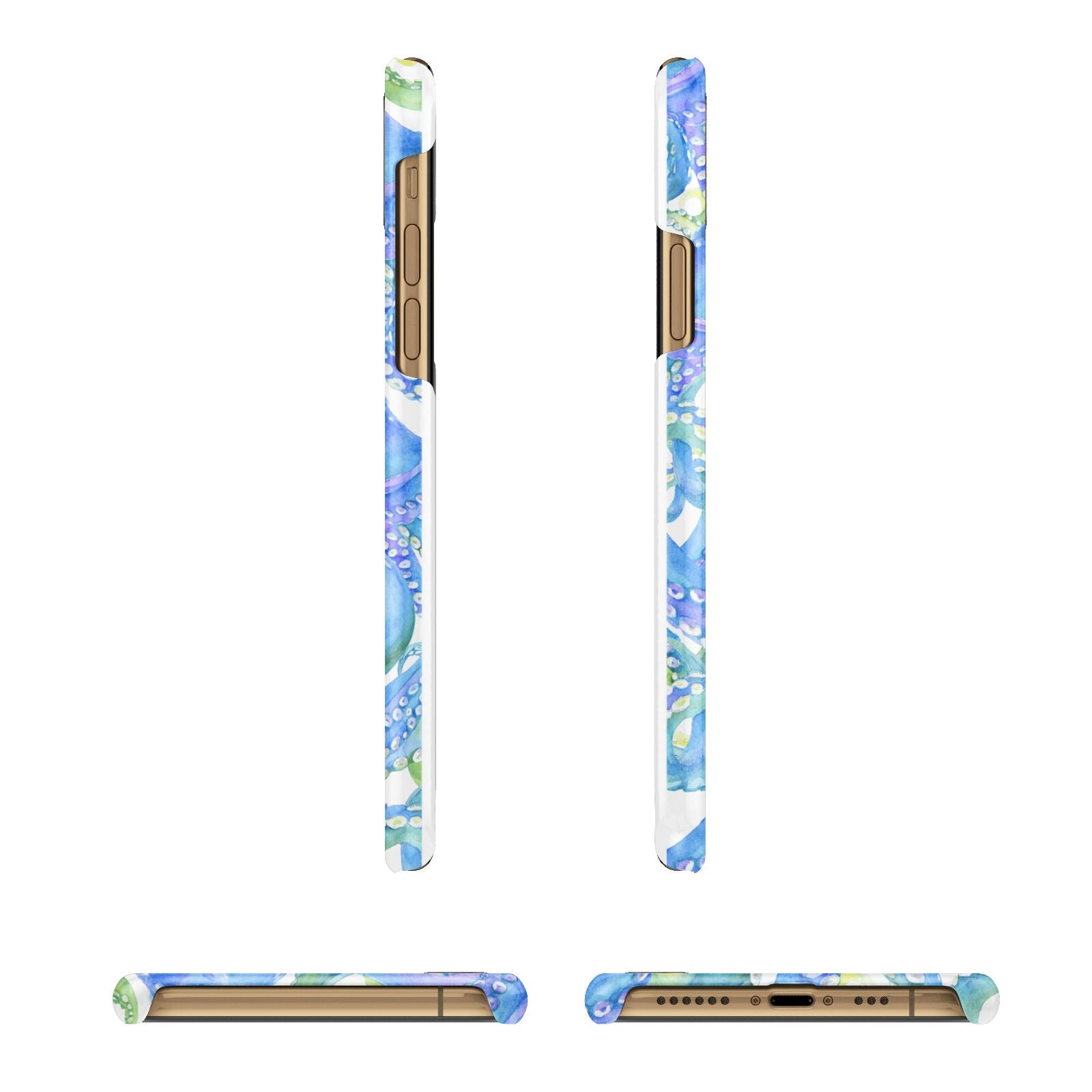 Octopus iPhone 11 3D Snap Case Angle Images