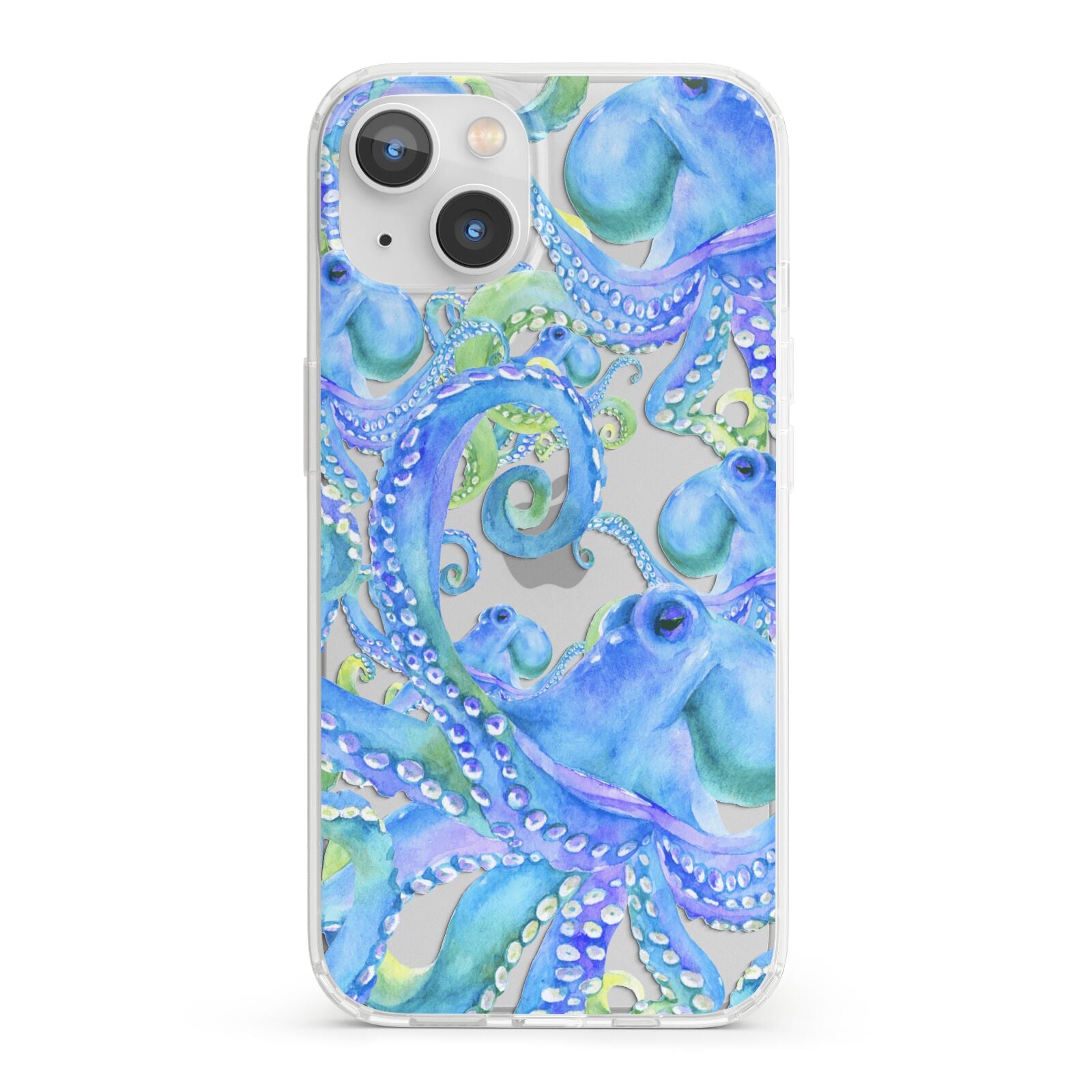 Octopus iPhone 13 Clear Bumper Case
