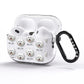 Old English Sheepdog Icon with Name AirPods Pro Glitter Case Side Image