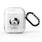 Old English Sheepdog Personalised AirPods Glitter Case