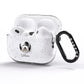 Old English Sheepdog Personalised AirPods Pro Glitter Case Side Image