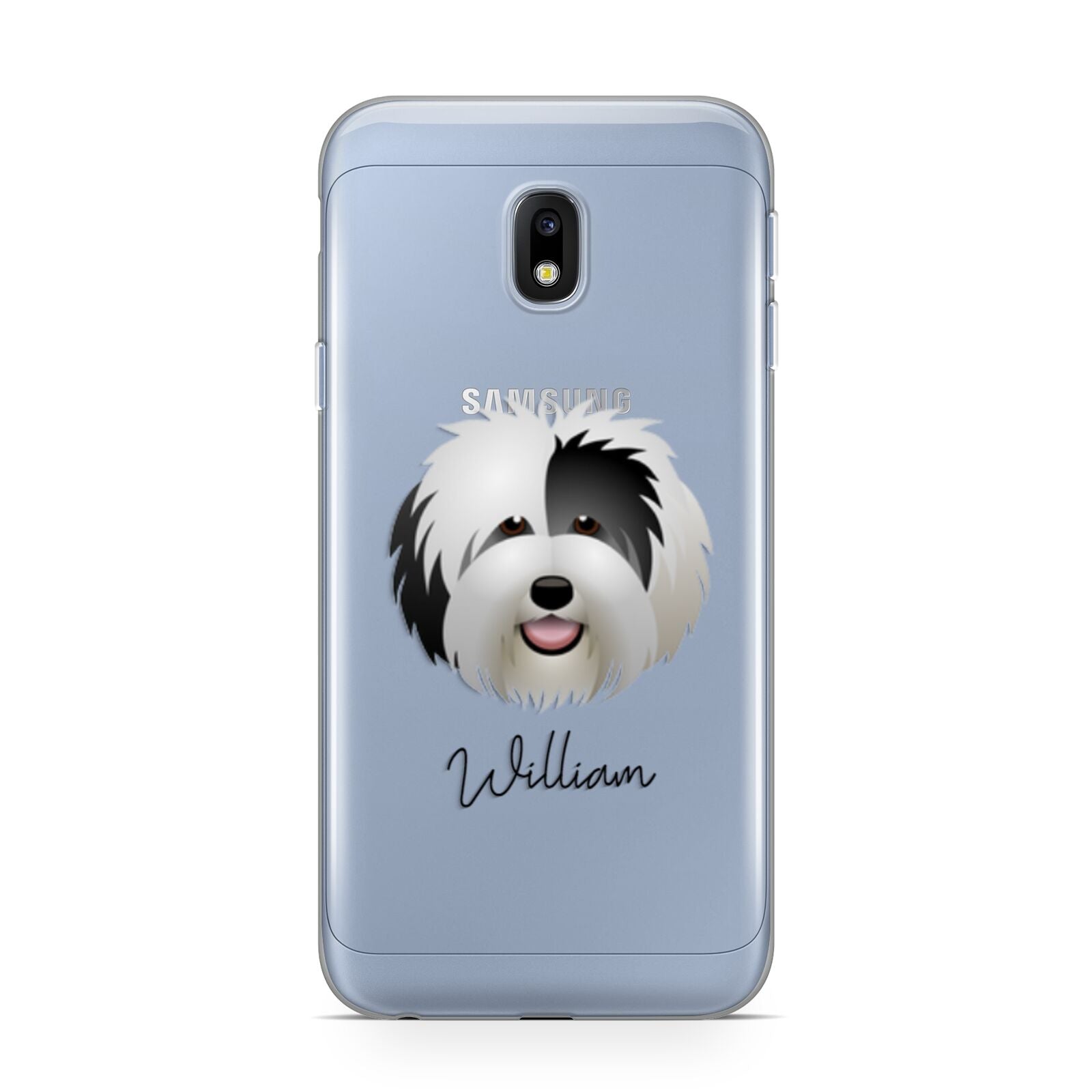 Old English Sheepdog Personalised Samsung Galaxy J3 2017 Case