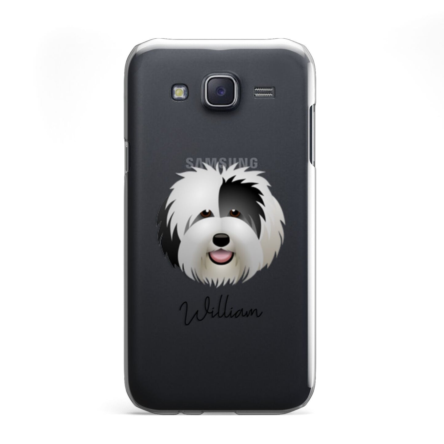 Old English Sheepdog Personalised Samsung Galaxy J5 Case