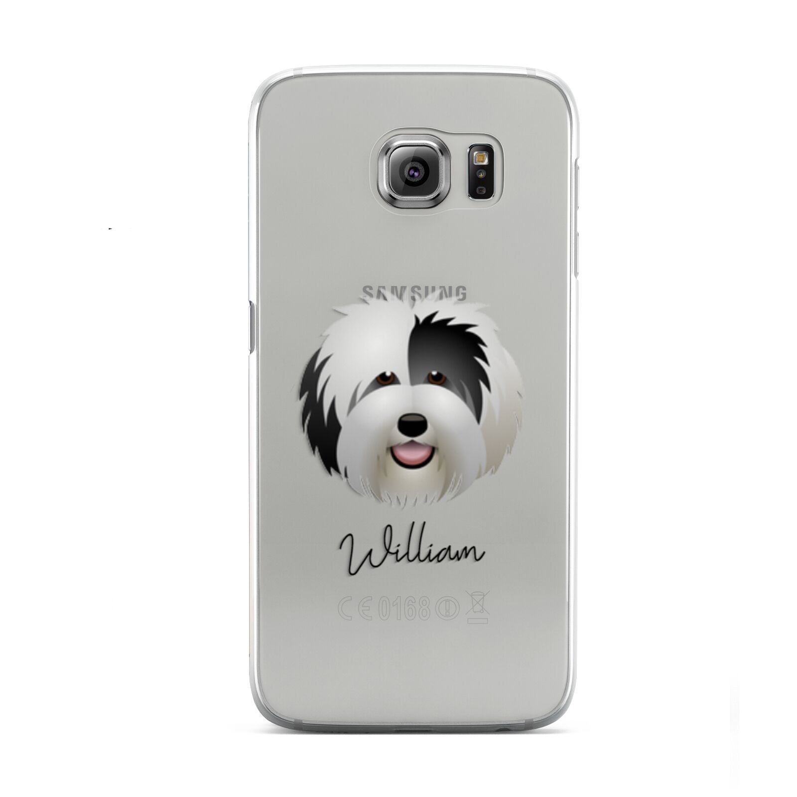 Old English Sheepdog Personalised Samsung Galaxy S6 Case