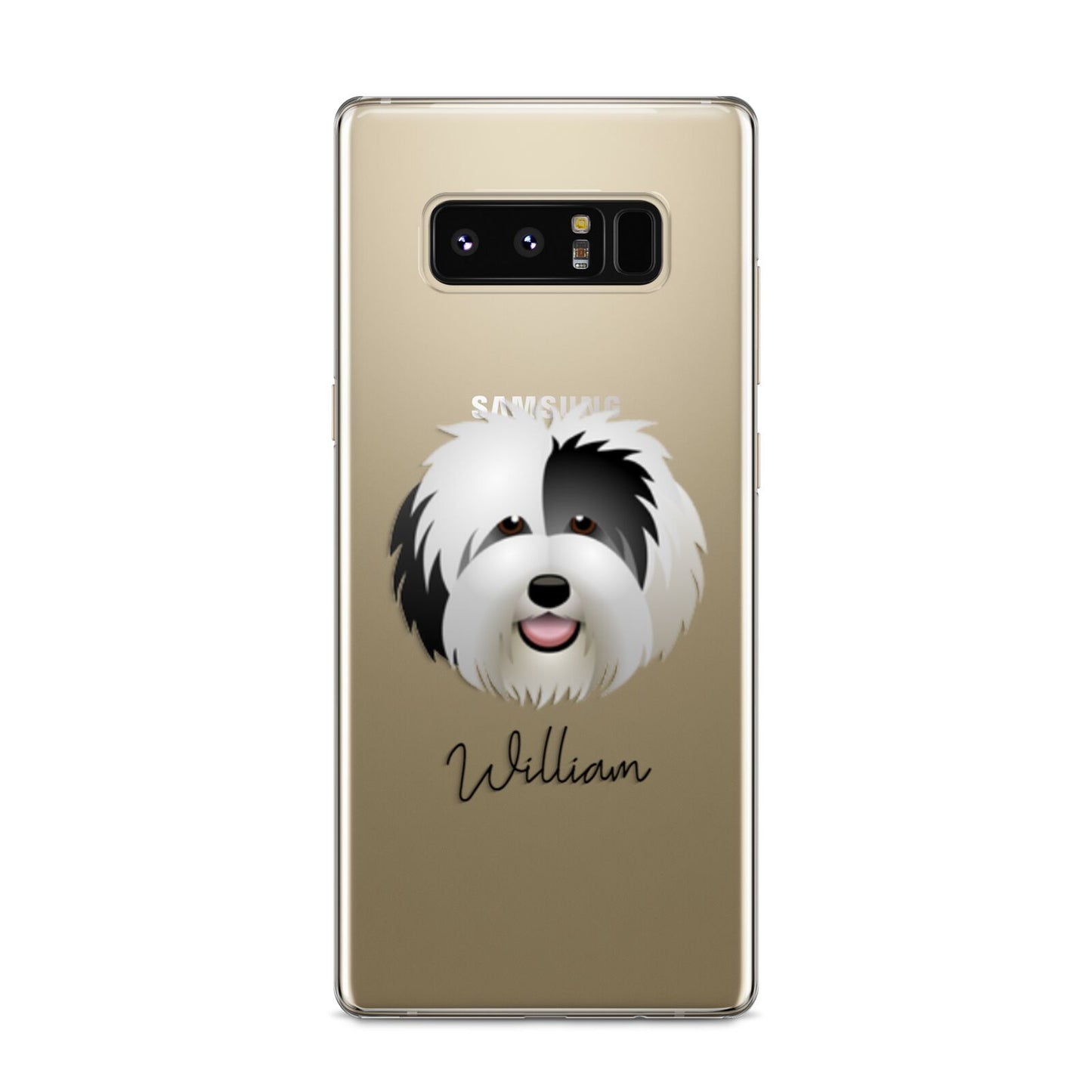 Old English Sheepdog Personalised Samsung Galaxy S8 Case