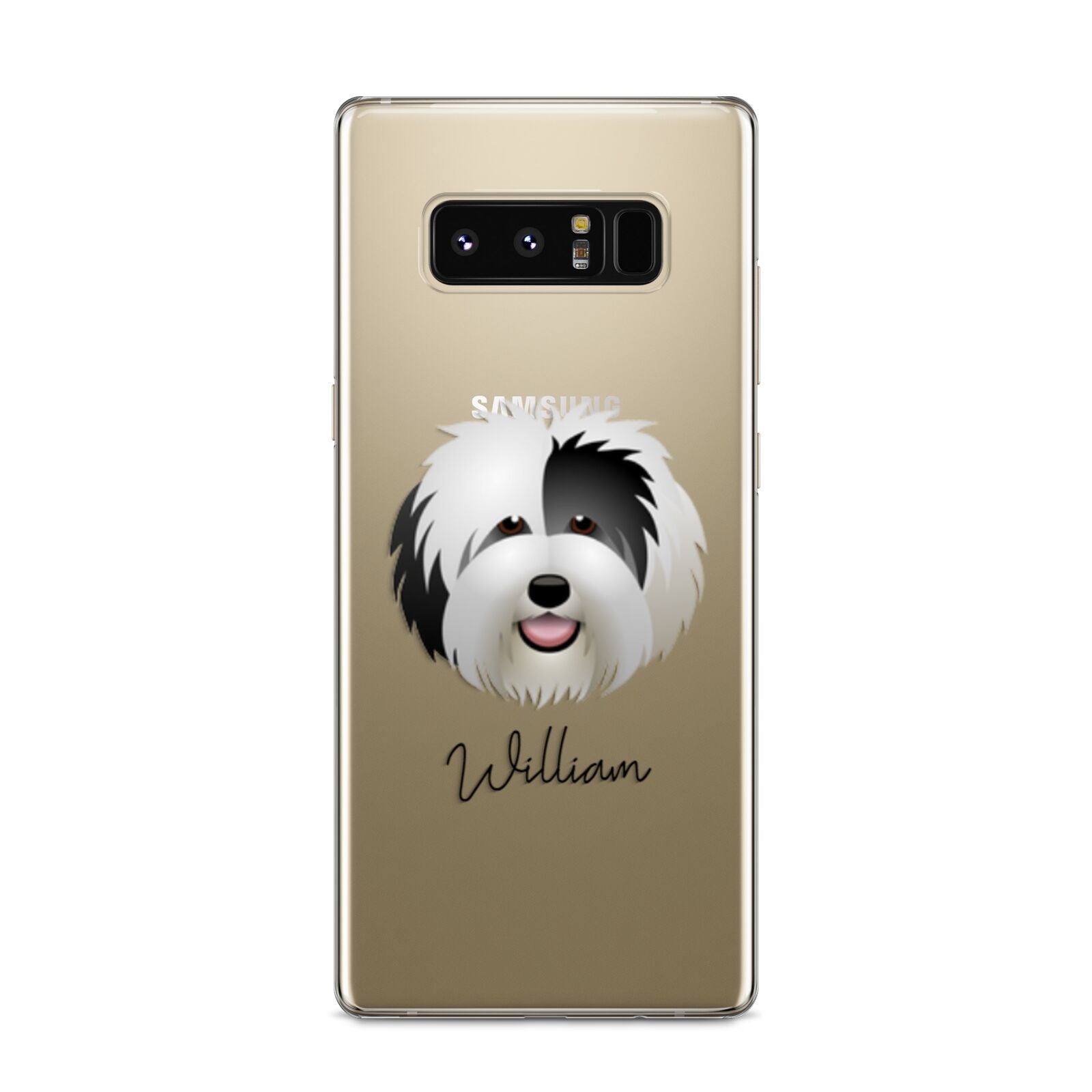 Old English Sheepdog Personalised Samsung Galaxy S8 Case