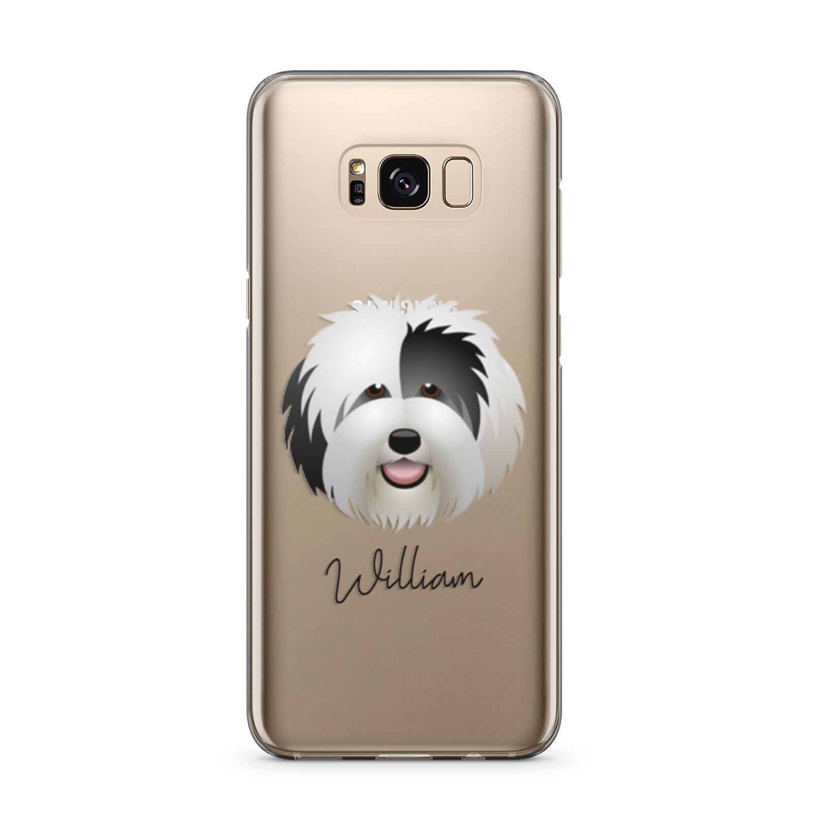 Old English Sheepdog Personalised Samsung Galaxy S8 Plus Case