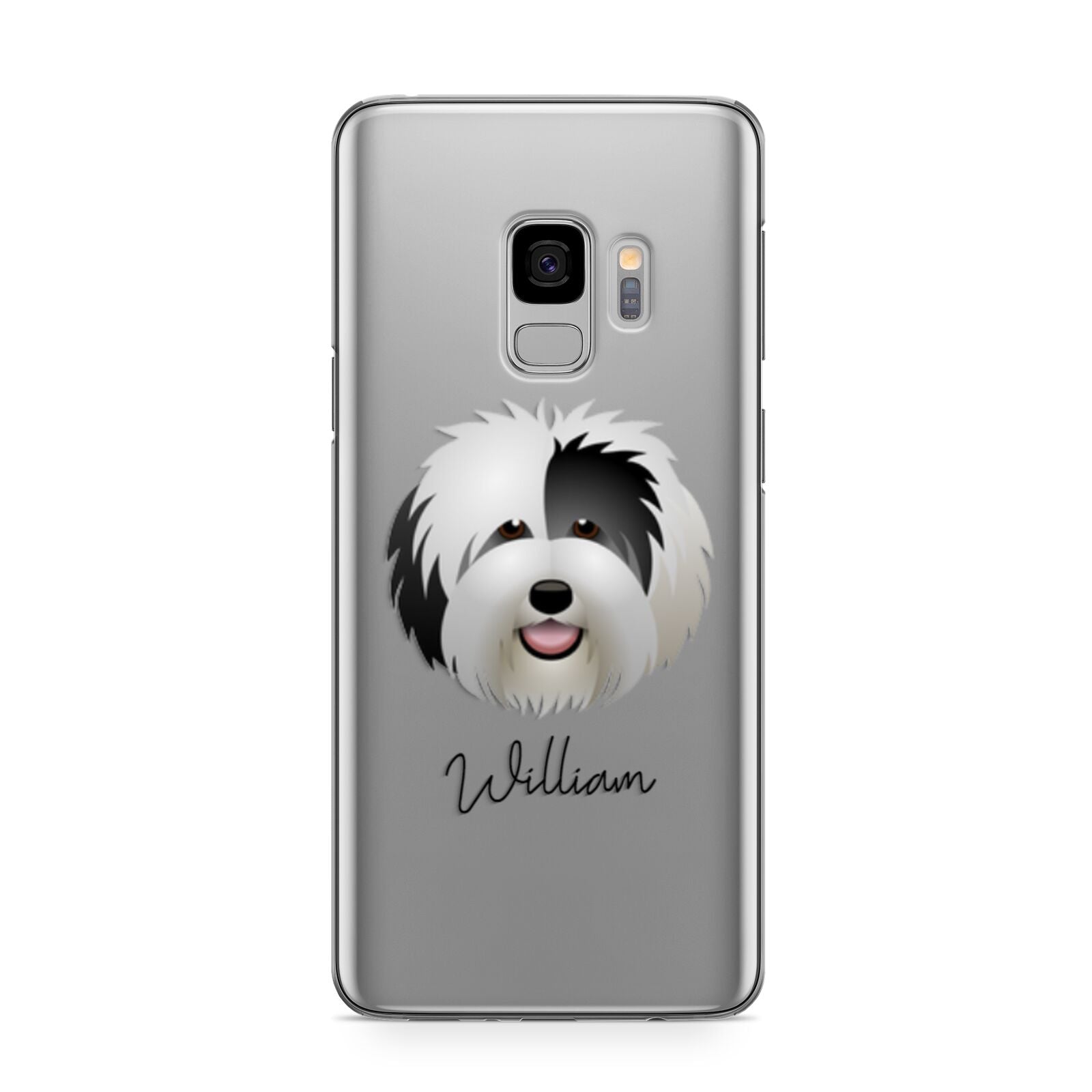 Old English Sheepdog Personalised Samsung Galaxy S9 Case
