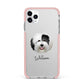 Old English Sheepdog Personalised iPhone 11 Pro Max Impact Pink Edge Case