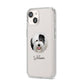 Old English Sheepdog Personalised iPhone 14 Clear Tough Case Starlight Angled Image