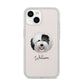 Old English Sheepdog Personalised iPhone 14 Clear Tough Case Starlight