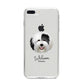 Old English Sheepdog Personalised iPhone 8 Plus Bumper Case on Silver iPhone