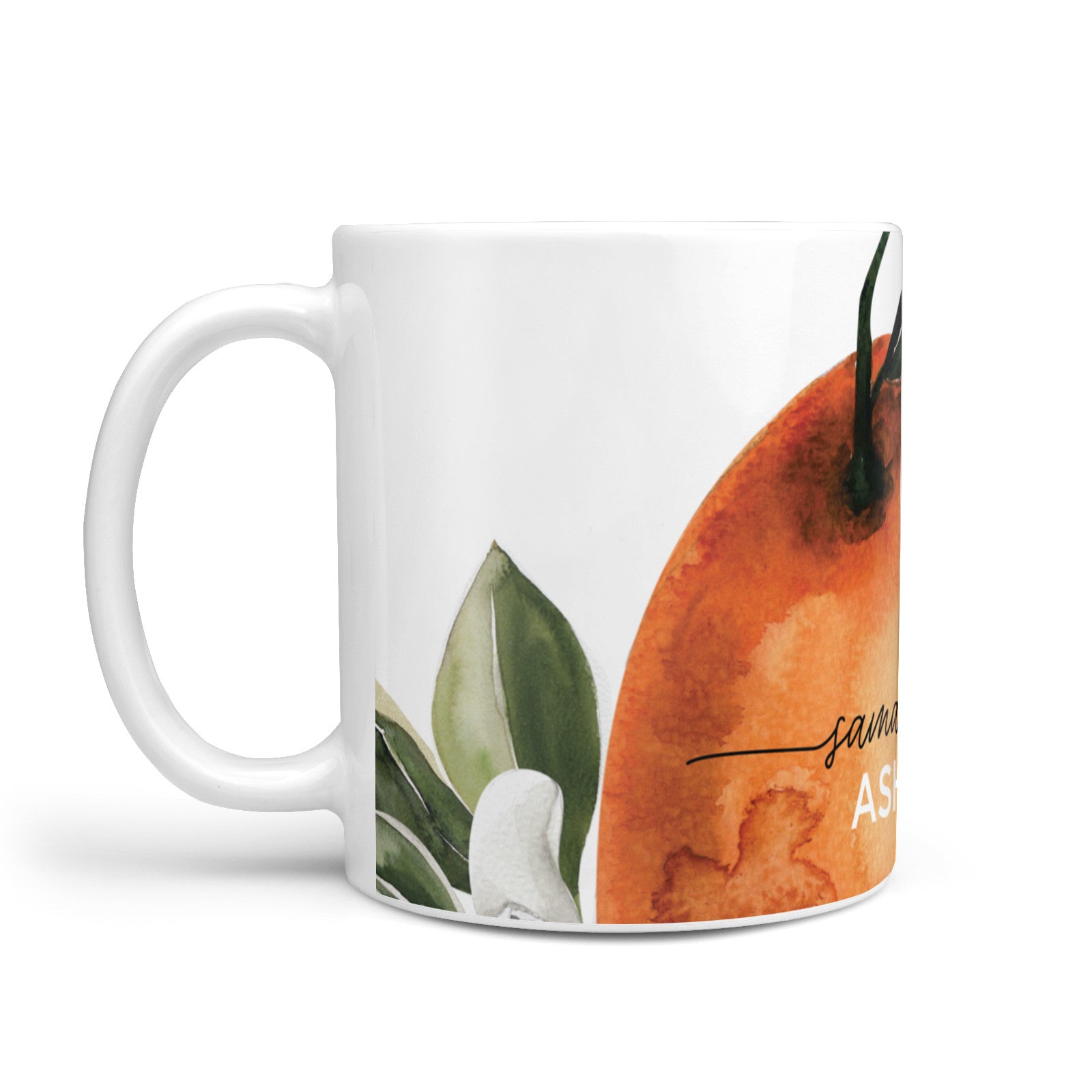 Orange Blossom Personalised Name 10oz Mug Alternative Image 1