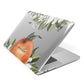 Orange Blossom Personalised Name Apple MacBook Case Side View