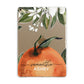 Orange Blossom Personalised Name Apple iPad Gold Case