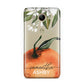 Orange Blossom Personalised Name Huawei Y3 2017