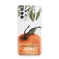 Orange Blossom Personalised Name Samsung A32 5G Case