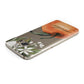 Orange Blossom Personalised Name Samsung Galaxy Case Top Cutout