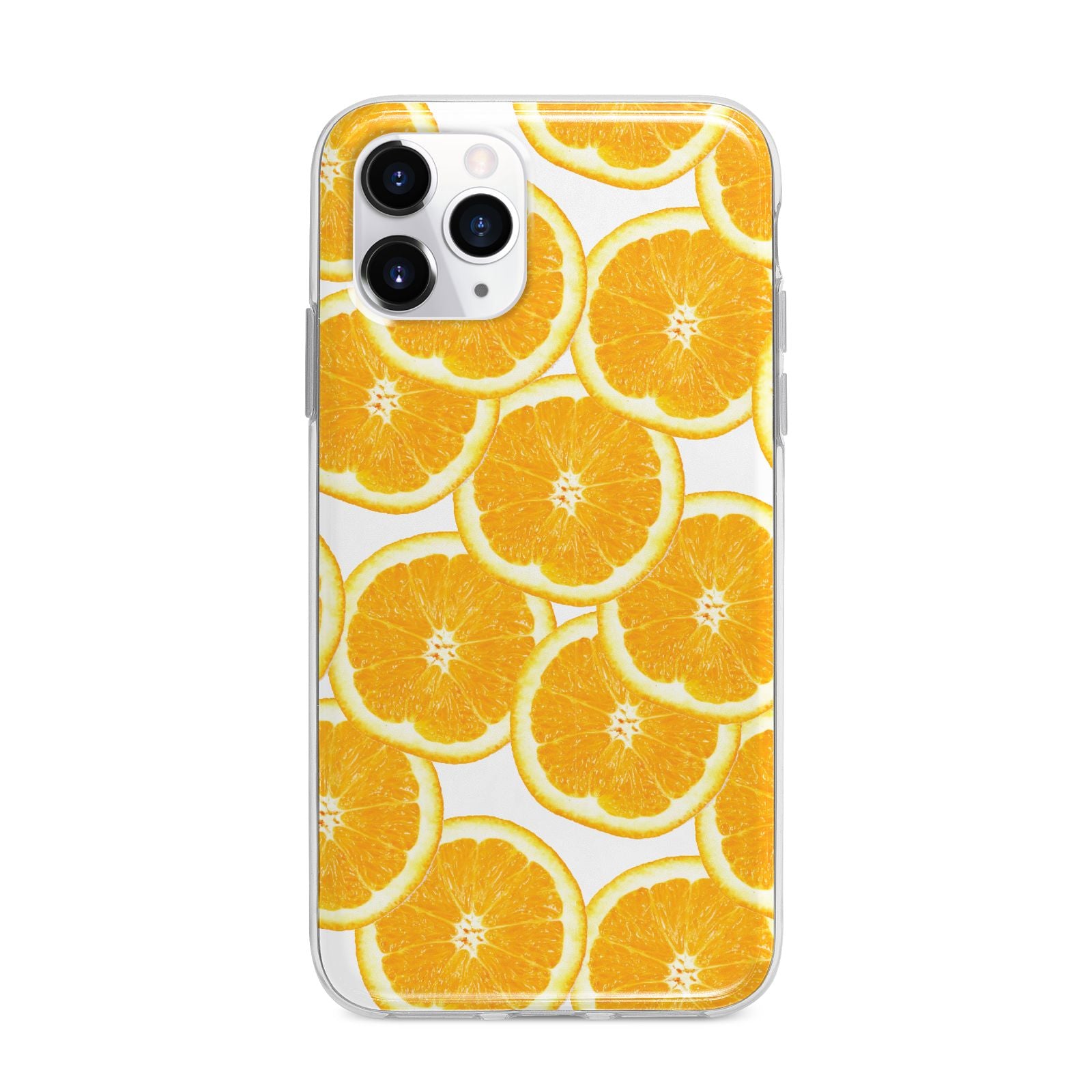 Orange Fruit Slices Apple iPhone 11 Pro Max in Silver with Bumper Case
