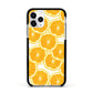 Orange Fruit Slices Apple iPhone 11 Pro in Silver with Black Impact Case