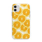 Orange Fruit Slices Apple iPhone 11 in White with Bumper Case
