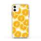 Orange Fruit Slices Apple iPhone 11 in White with White Impact Case