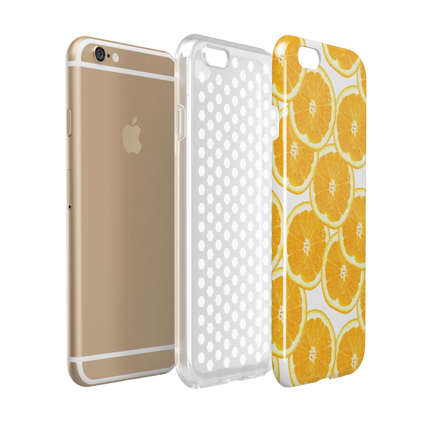Orange Fruit Slices Apple iPhone 6 3D Tough Case Expanded view