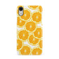 Orange Fruit Slices Apple iPhone XR White 3D Snap Case
