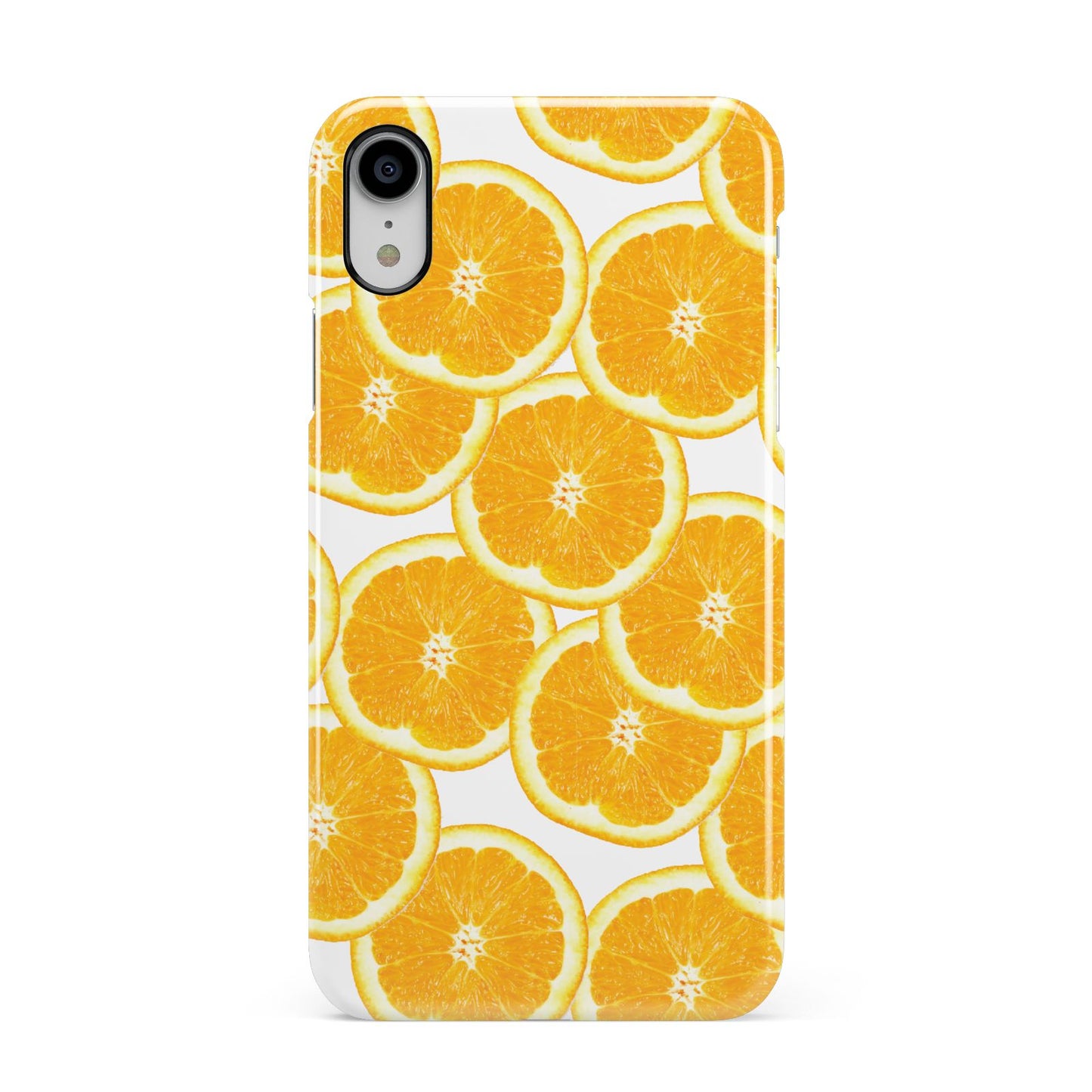 Orange Fruit Slices Apple iPhone XR White 3D Snap Case