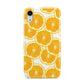 Orange Fruit Slices Apple iPhone XR White 3D Tough Case