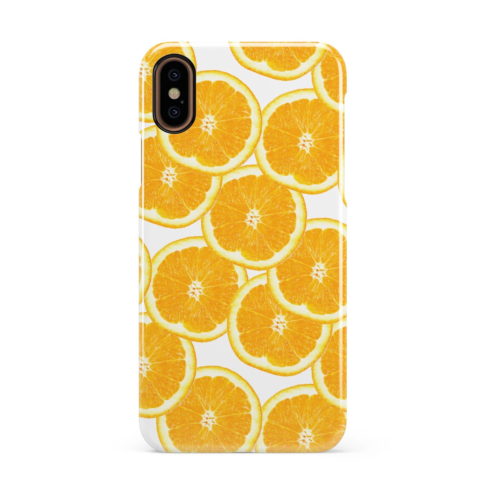 Orange Fruit Slices Apple iPhone XS 3D Snap Case