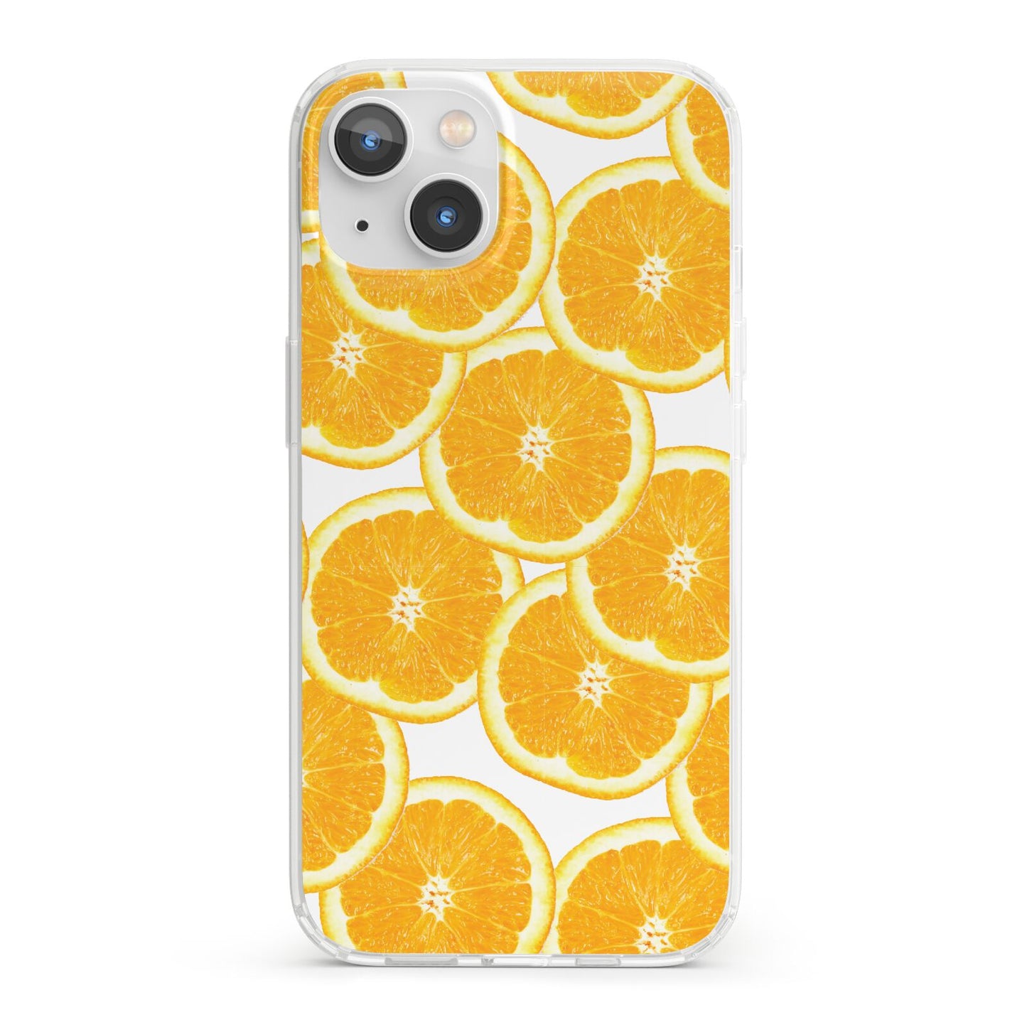 Orange Fruit Slices iPhone 13 Clear Bumper Case