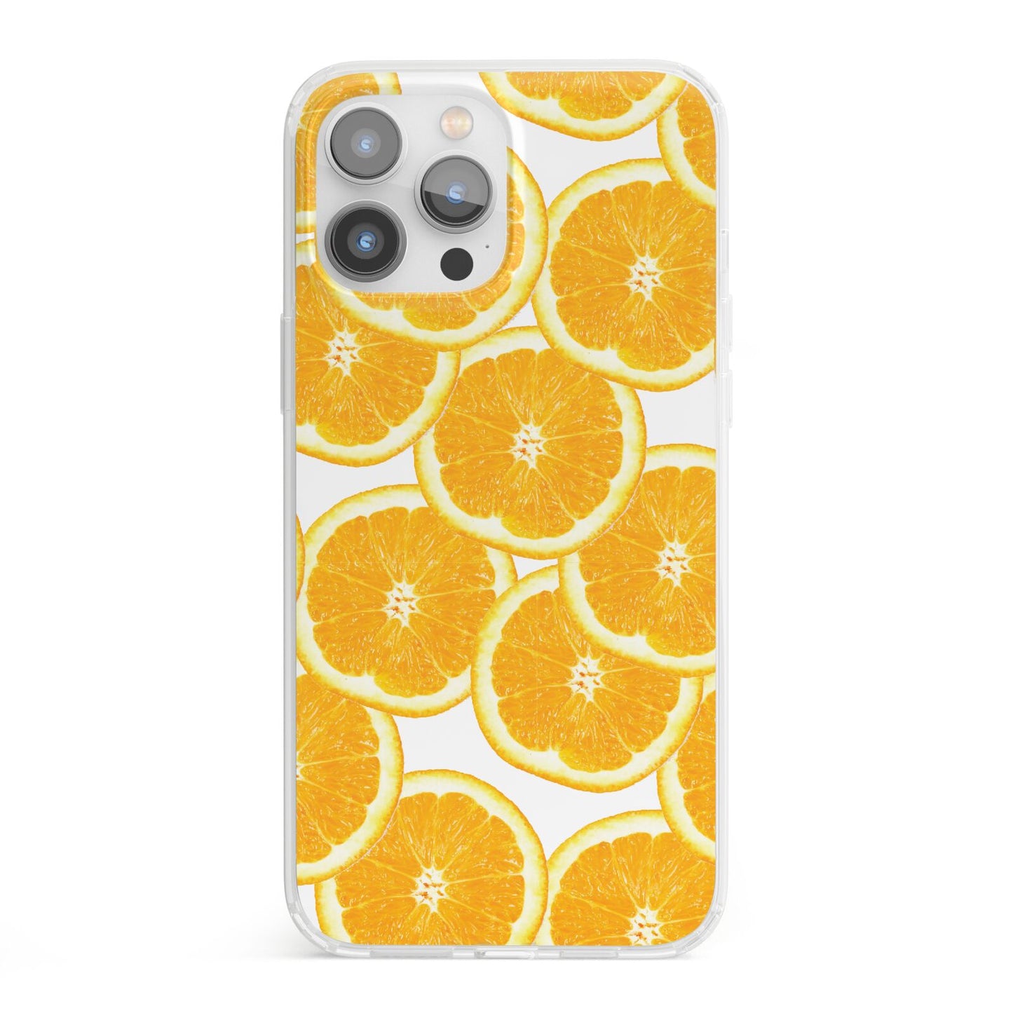 Orange Fruit Slices iPhone 13 Pro Max Clear Bumper Case