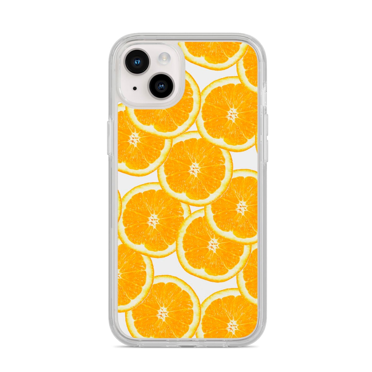 Orange Fruit Slices iPhone 14 Plus Clear Tough Case Starlight