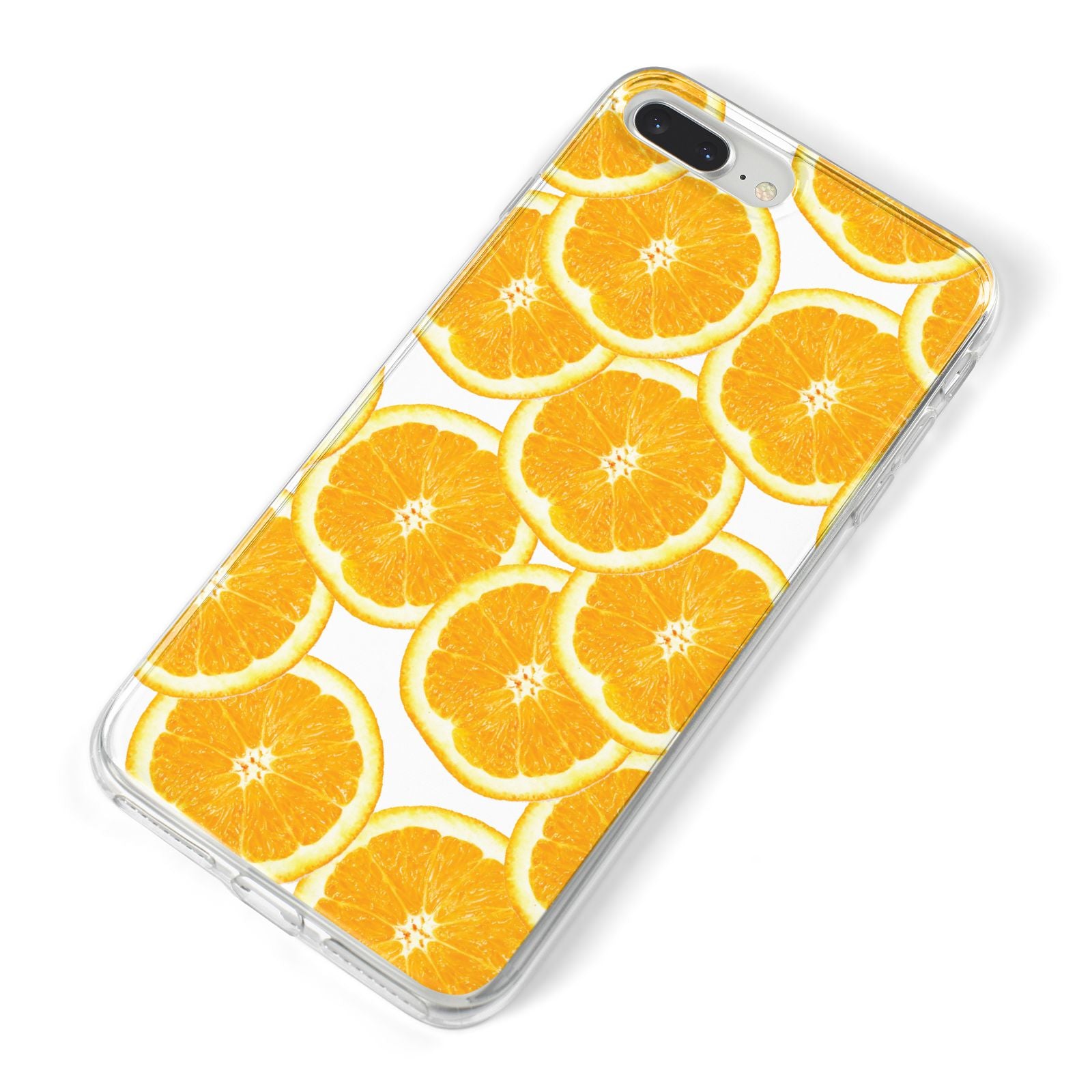 Orange Fruit Slices iPhone 8 Plus Bumper Case on Silver iPhone Alternative Image